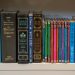 Close-Up Shot of Books on a Bookshelf