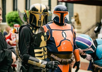 Person in Black and Yellow Costume